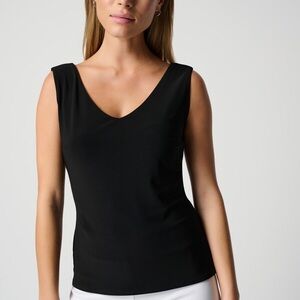 Joseph Ribkoff Black V-Neck Tank Top